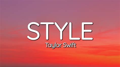 taylor swift style lyrics